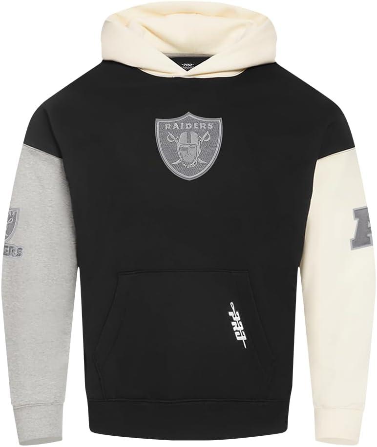 imagePro Standard Mens NFL Reverse French Terry Fleece Pull Over HoodieBlack
