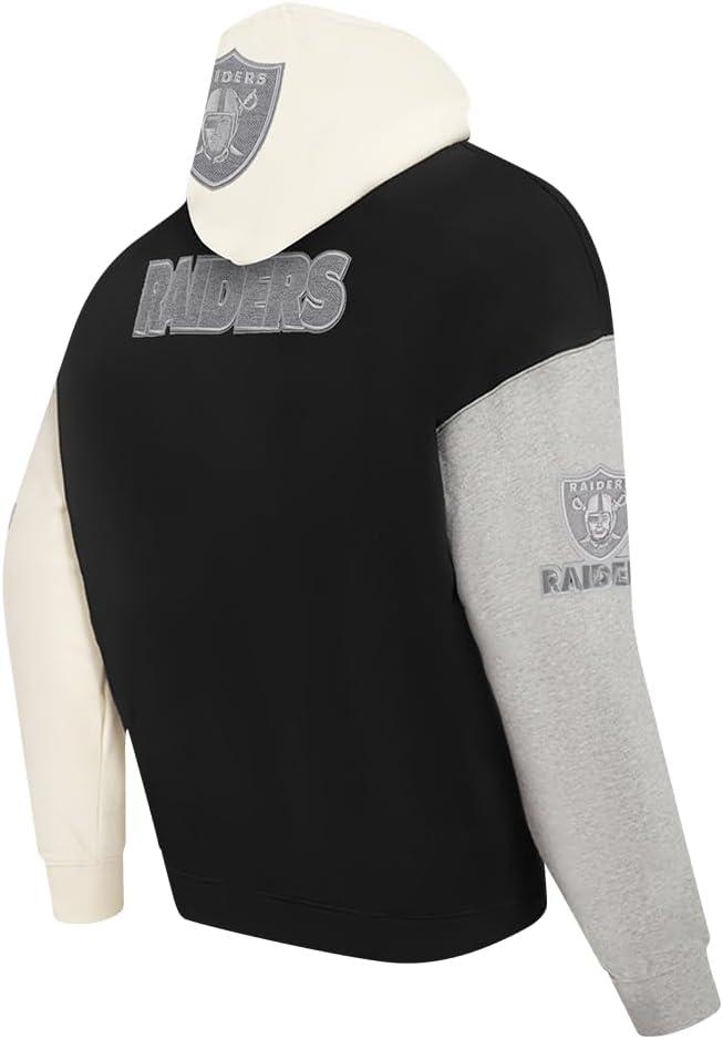 imagePro Standard Mens NFL Reverse French Terry Fleece Pull Over HoodieBlack
