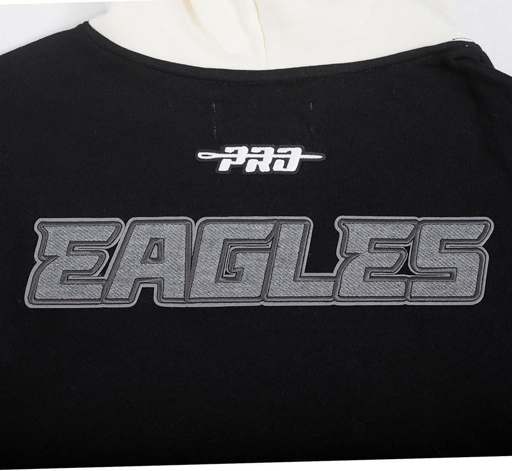 imagePro Standard Mens NFL Reverse French Terry Fleece Pull Over HoodieBlack