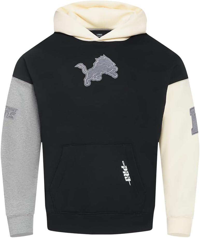 imagePro Standard Mens NFL Reverse French Terry Fleece Pull Over HoodieBlack