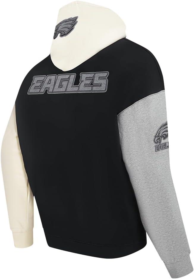 imagePro Standard Mens NFL Reverse French Terry Fleece Pull Over HoodieBlack