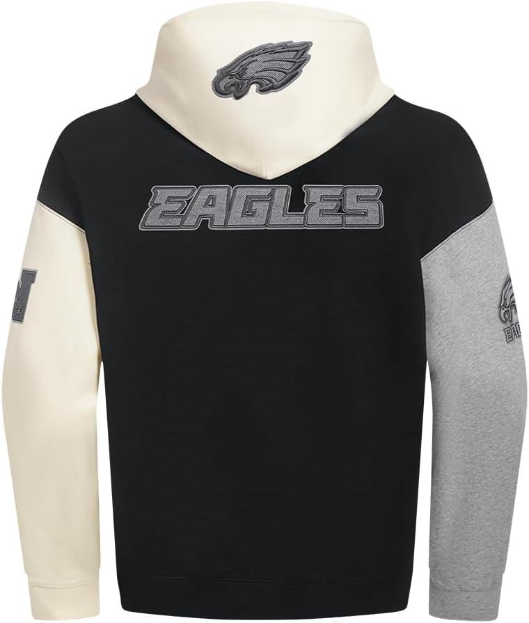 imagePro Standard Mens NFL Reverse French Terry Fleece Pull Over HoodieBlack