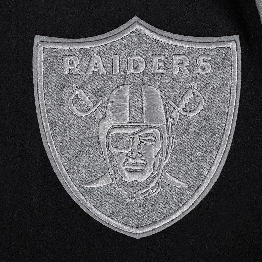 imagePro Standard Mens NFL Reverse French Terry Wool Varsity JacketBlack