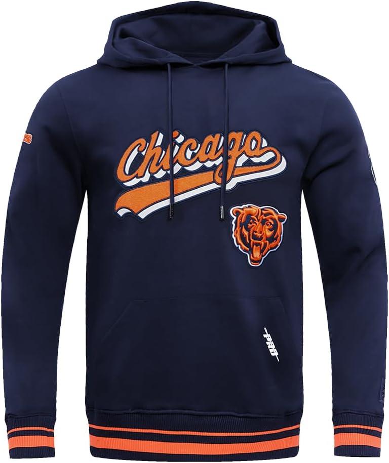 imagePro Standard Mens NFL Script Tail Brushed Back French Terry Pull Over HoodieBlue