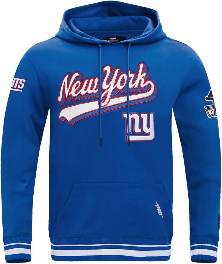 imagePro Standard Mens NFL Script Tail Brushed Back French Terry Pull Over HoodieBlue