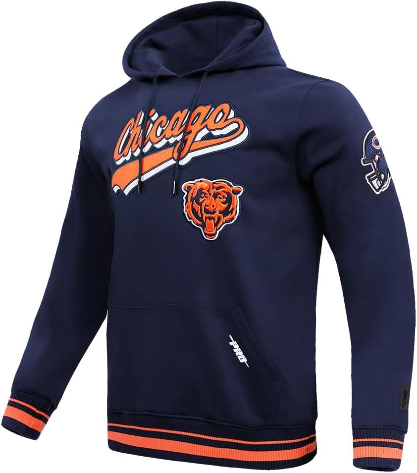 imagePro Standard Mens NFL Script Tail Brushed Back French Terry Pull Over HoodieBlue