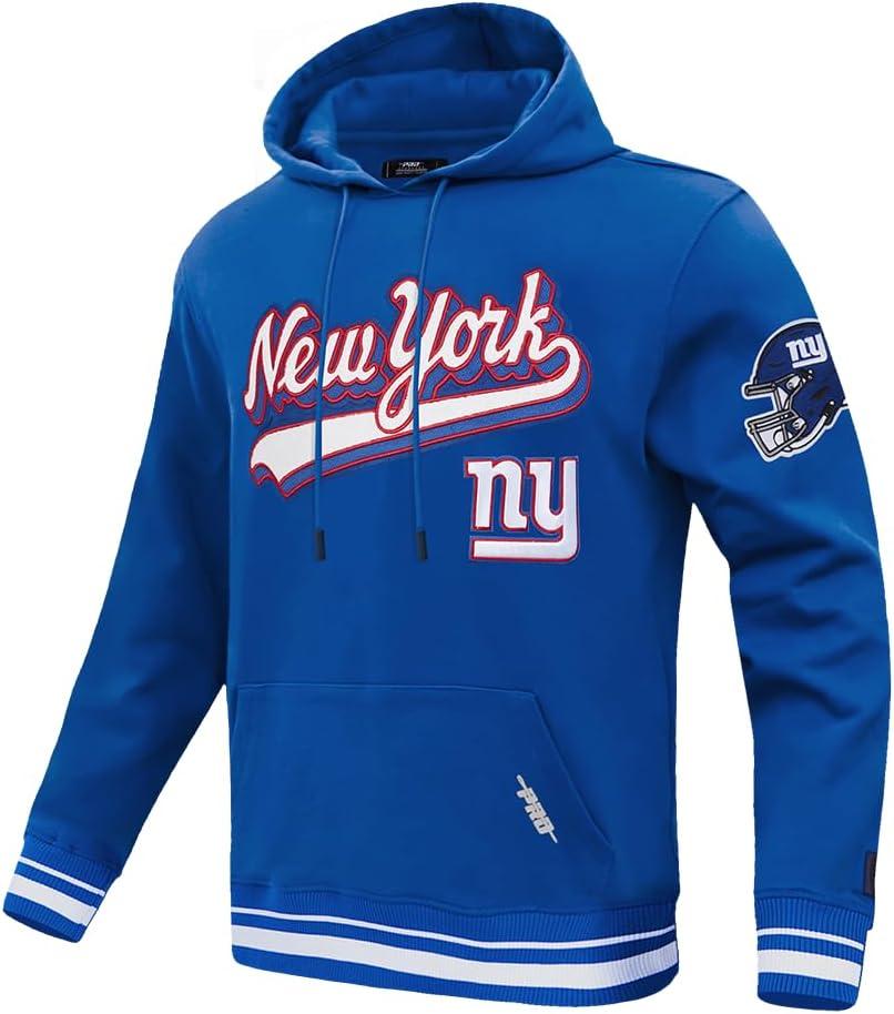 imagePro Standard Mens NFL Script Tail Brushed Back French Terry Pull Over HoodieBlue