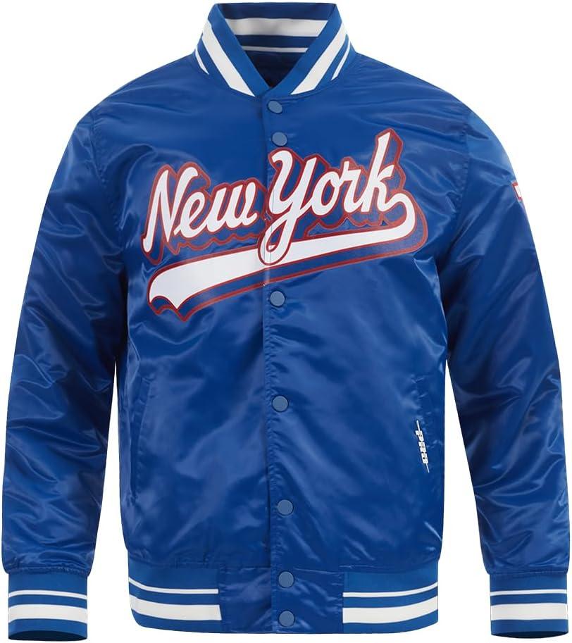 imagePro Standard Mens NFL Script Tail Satin JacketBlue