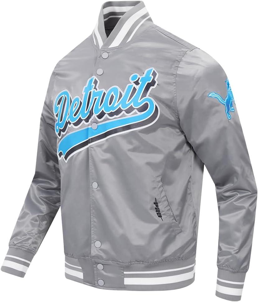 imagePro Standard Mens NFL Script Tail Satin JacketGrey