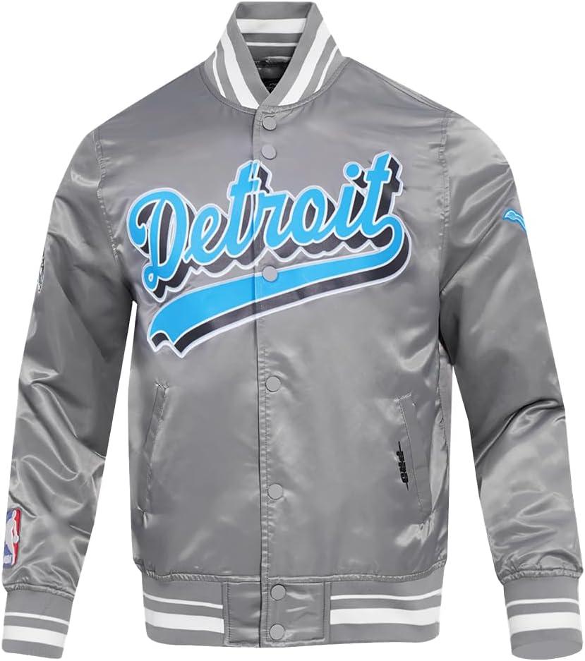 imagePro Standard Mens NFL Script Tail Satin JacketGrey