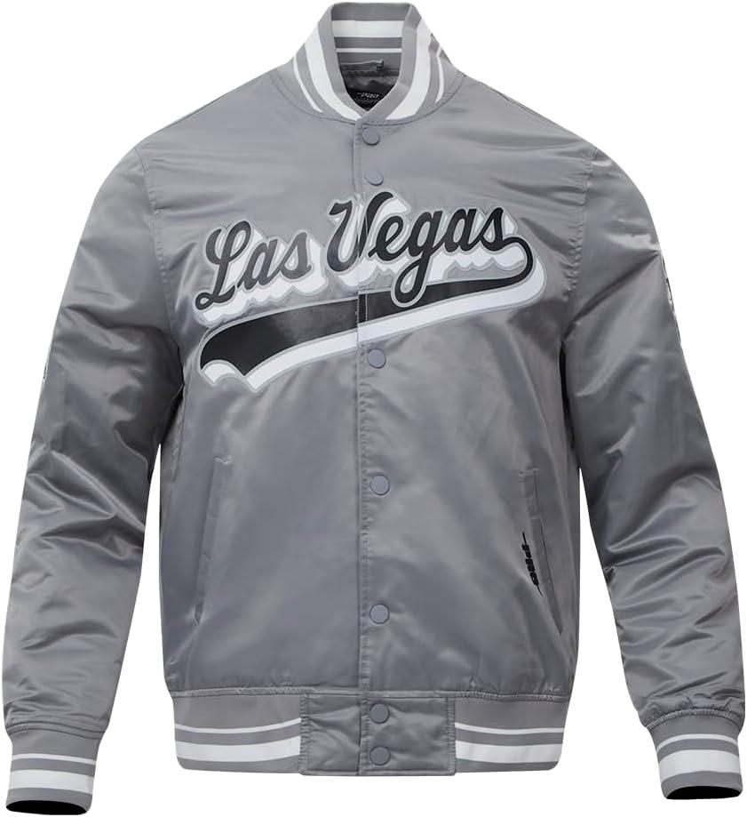imagePro Standard Mens NFL Script Tail Satin JacketGrey