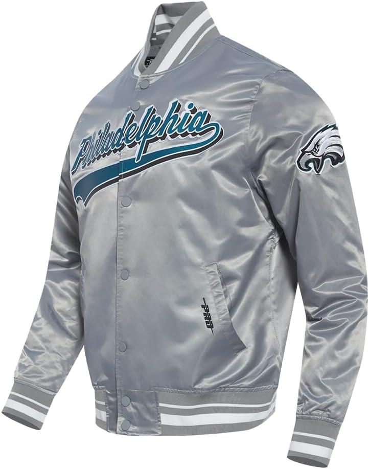 imagePro Standard Mens NFL Script Tail Satin JacketGrey