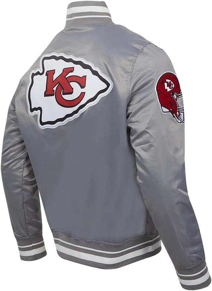 imagePro Standard Mens NFL Script Tail Satin JacketGrey