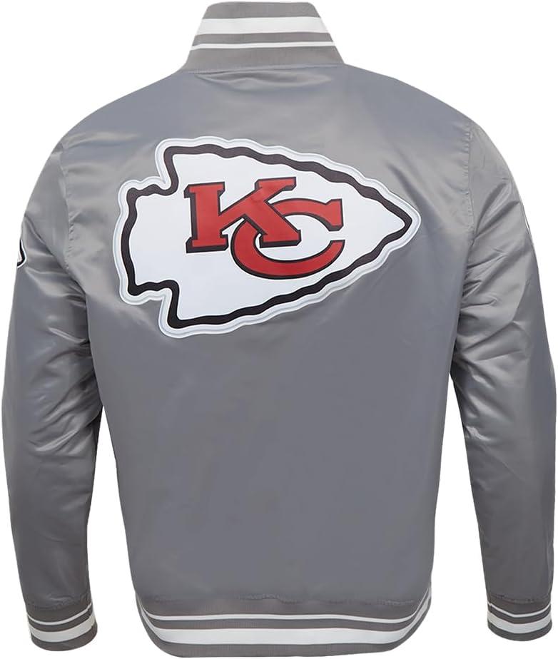 imagePro Standard Mens NFL Script Tail Satin JacketGrey