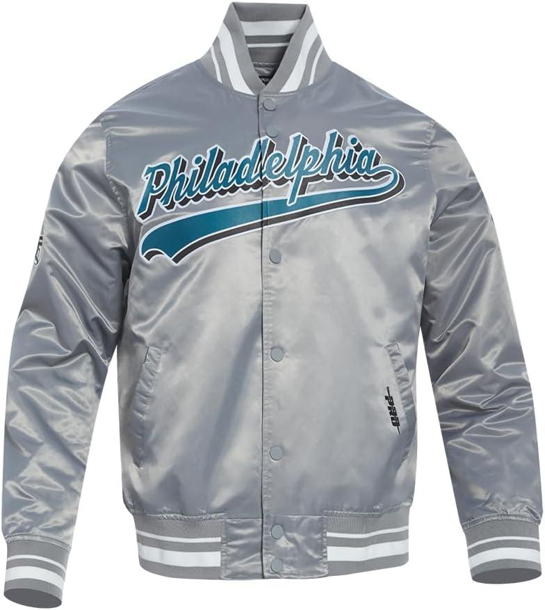 imagePro Standard Mens NFL Script Tail Satin JacketGrey