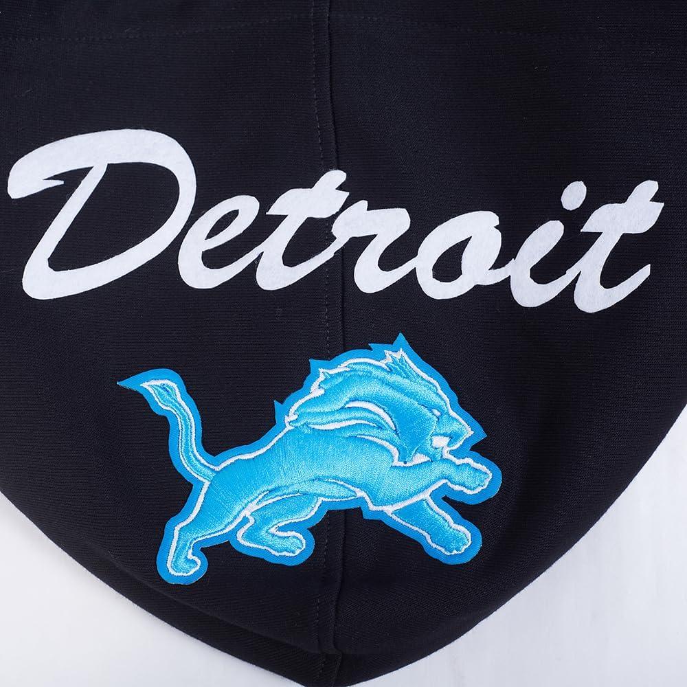 imagePro Standard Mens NFL Team Badge Brushed Back French Terry Pull Over HoodieBlackGray