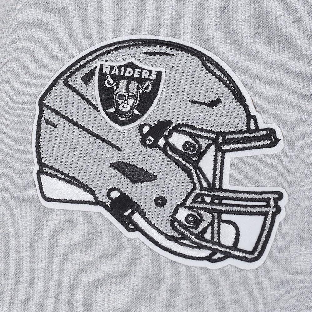 imagePro Standard Mens NFL Team Badge Brushed Back French Terry Pull Over HoodieGrey