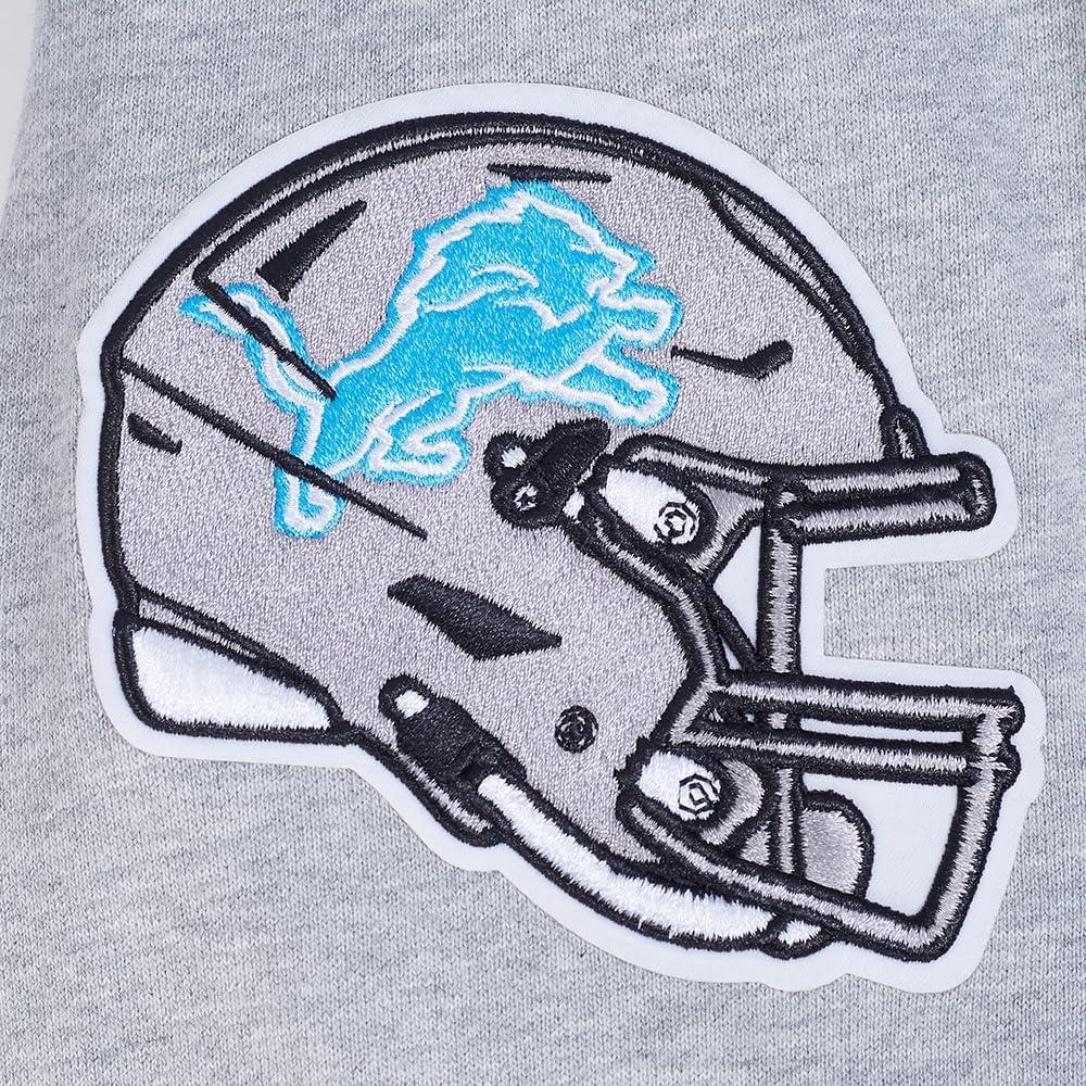 imagePro Standard Mens NFL Team Badge Brushed Back French Terry Pull Over HoodieGrey
