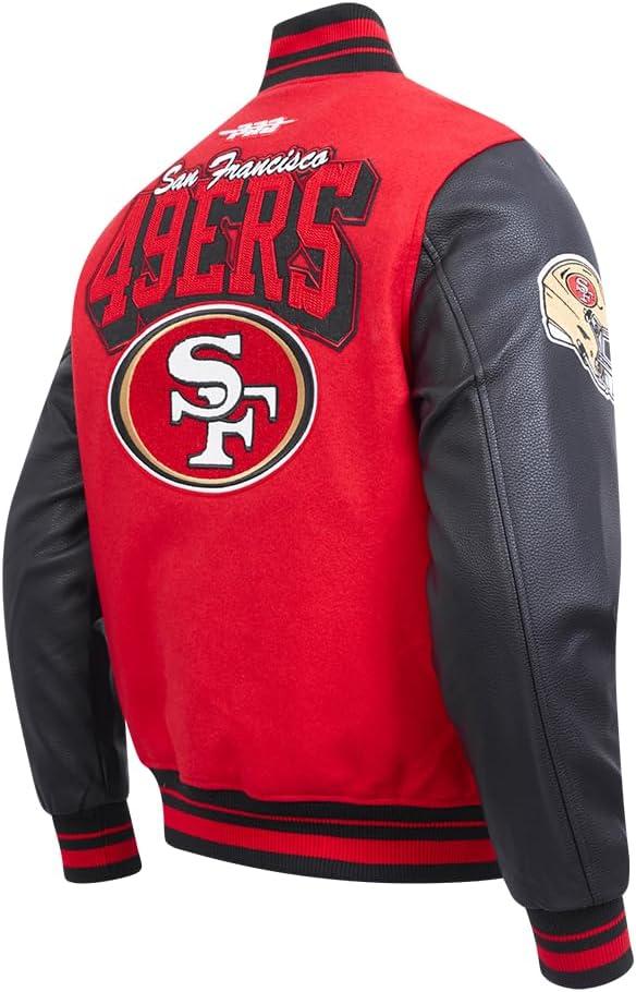 imagePro Standard Mens NFL Team Badge Varsity JacketSAN FRANCISCO 49ERS