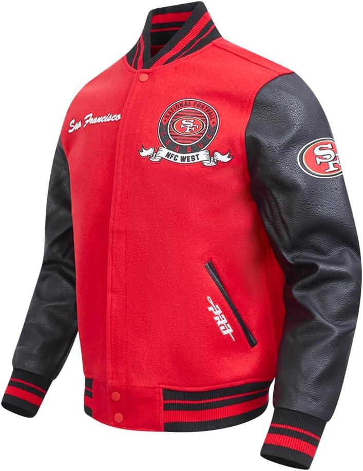 imagePro Standard Mens NFL Team Badge Varsity JacketSAN FRANCISCO 49ERS