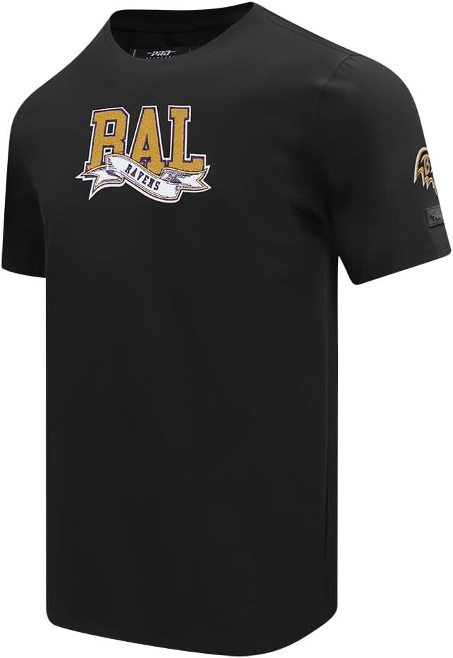 imagePro Standard Mens NFL Team Pennants Cotton Short Sleeve TeeBlack