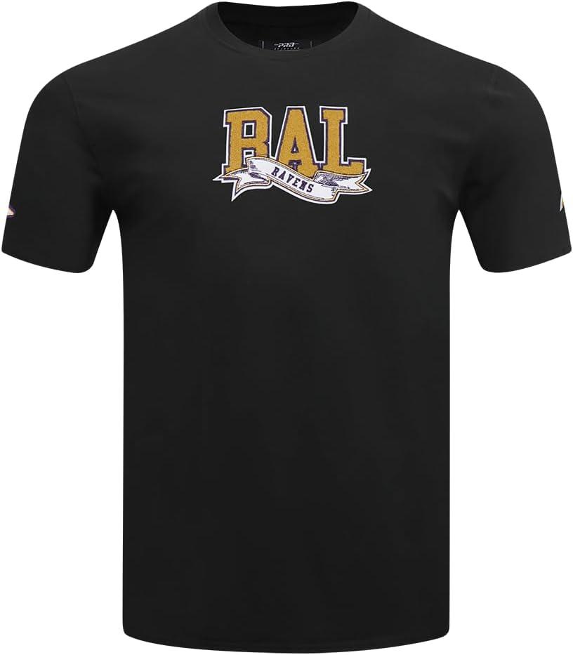 imagePro Standard Mens NFL Team Pennants Cotton Short Sleeve TeeBlack