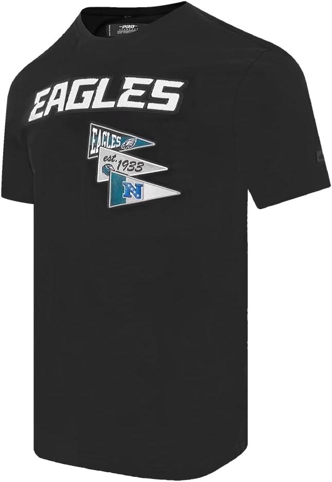 imagePro Standard Mens NFL Team Pennants Cotton Short Sleeve TeeBlack