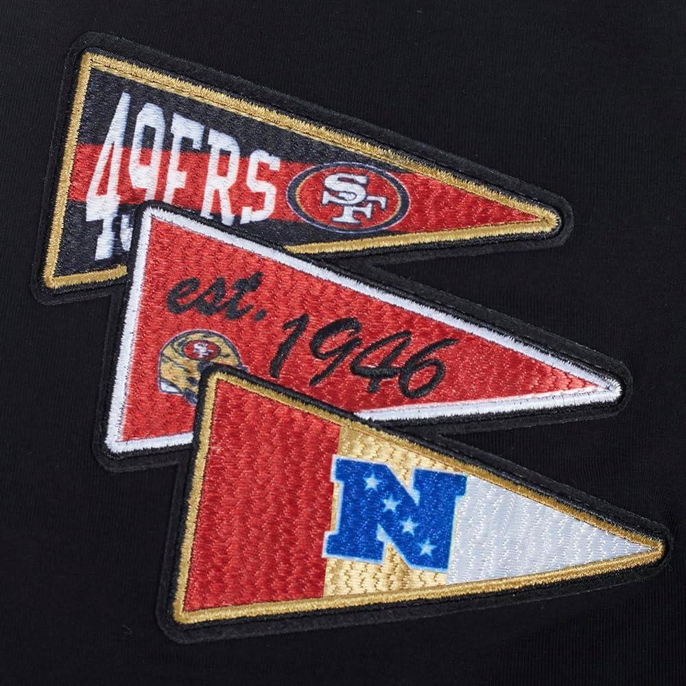 imagePro Standard Mens NFL Team Pennants Cotton Short Sleeve TeeBlack