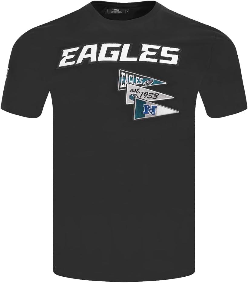 imagePro Standard Mens NFL Team Pennants Cotton Short Sleeve TeeBlack