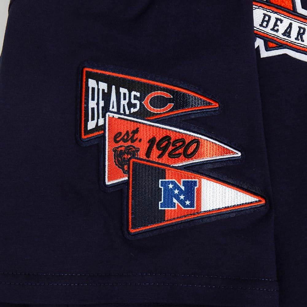 imagePro Standard Mens NFL Team Pennants Cotton Short Sleeve TeeMidnight Navy