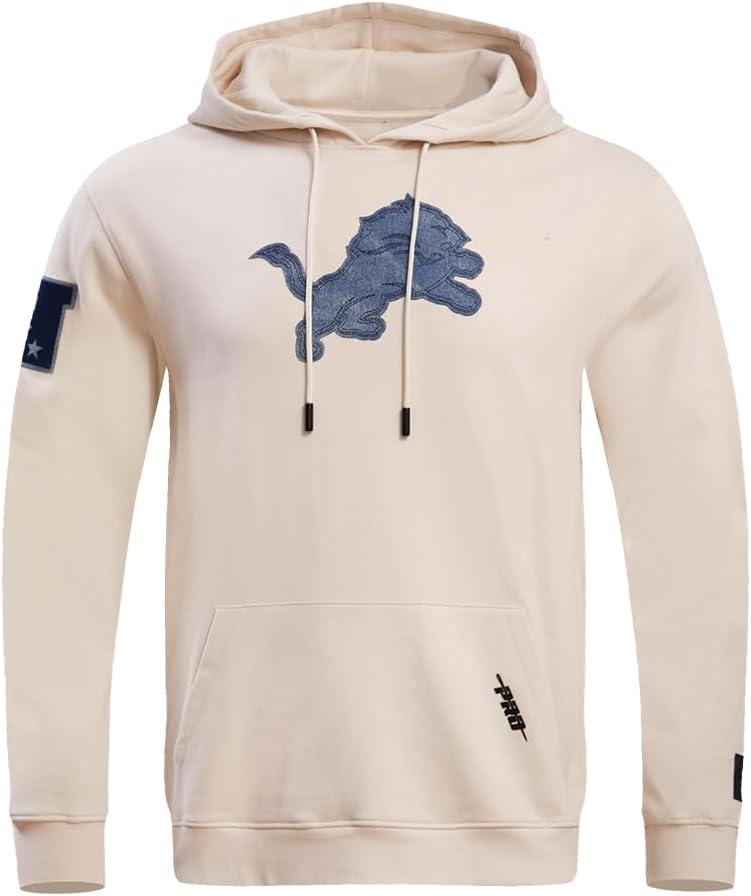 imagePro Standard Mens NFL Varsity Blues Brushed Back French Terry Pull Over HoodieLinen
