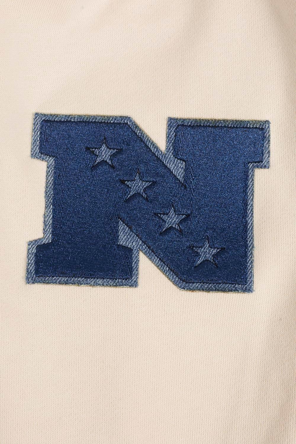 imagePro Standard Mens NFL Varsity Blues Brushed Back French Terry Pull Over HoodieLinen