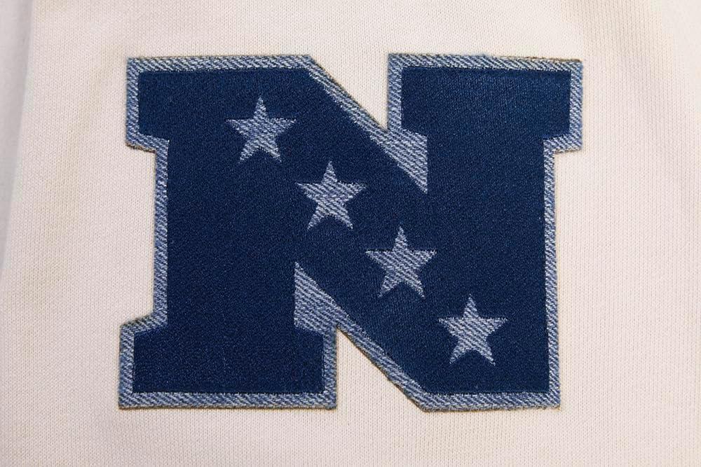 imagePro Standard Mens NFL Varsity Blues Brushed Back French Terry Pull Over HoodieLinen