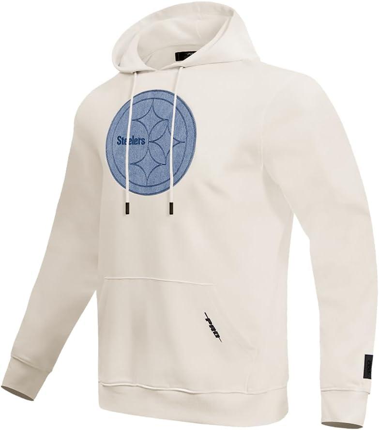 imagePro Standard Mens NFL Varsity Blues Brushed Back French Terry Pull Over HoodieLinen