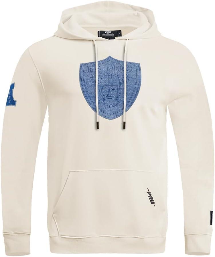 imagePro Standard Mens NFL Varsity Blues Brushed Back French Terry Pull Over HoodieLinen