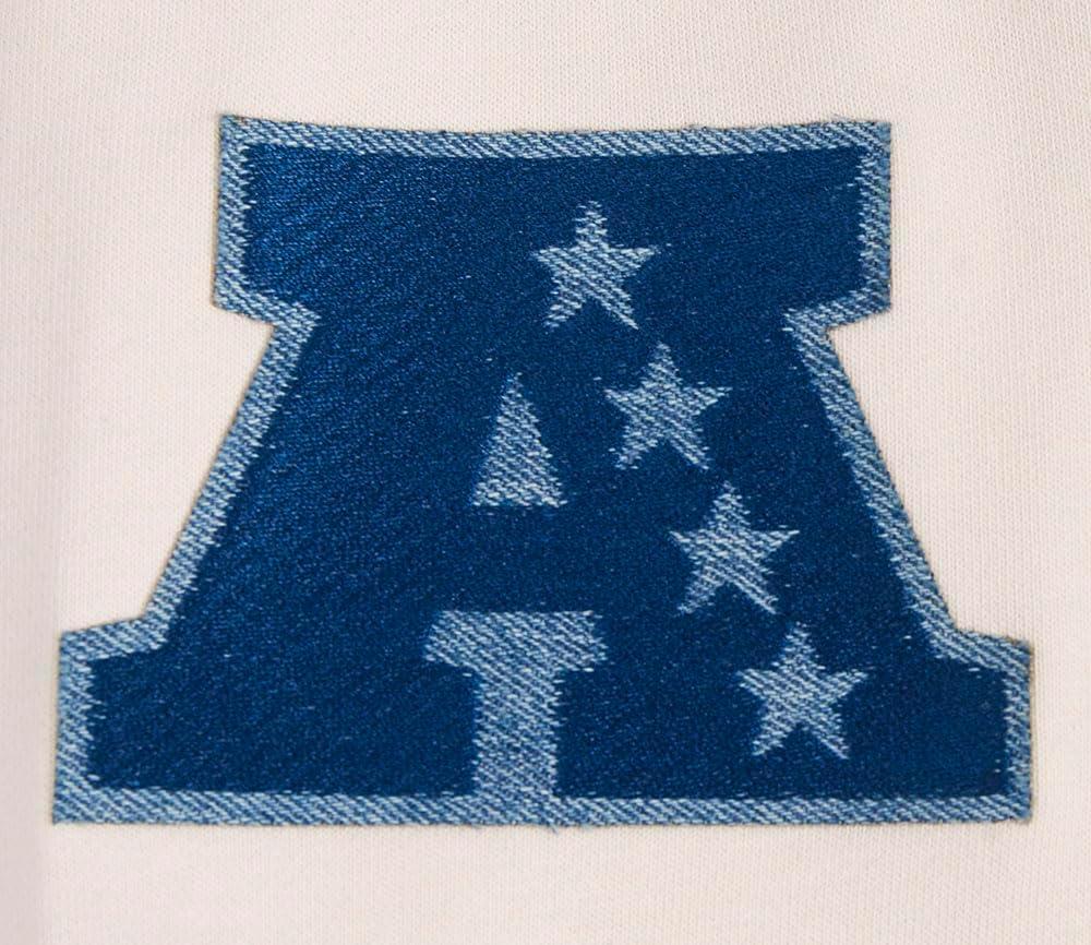 imagePro Standard Mens NFL Varsity Blues Brushed Back French Terry Pull Over HoodieLinen