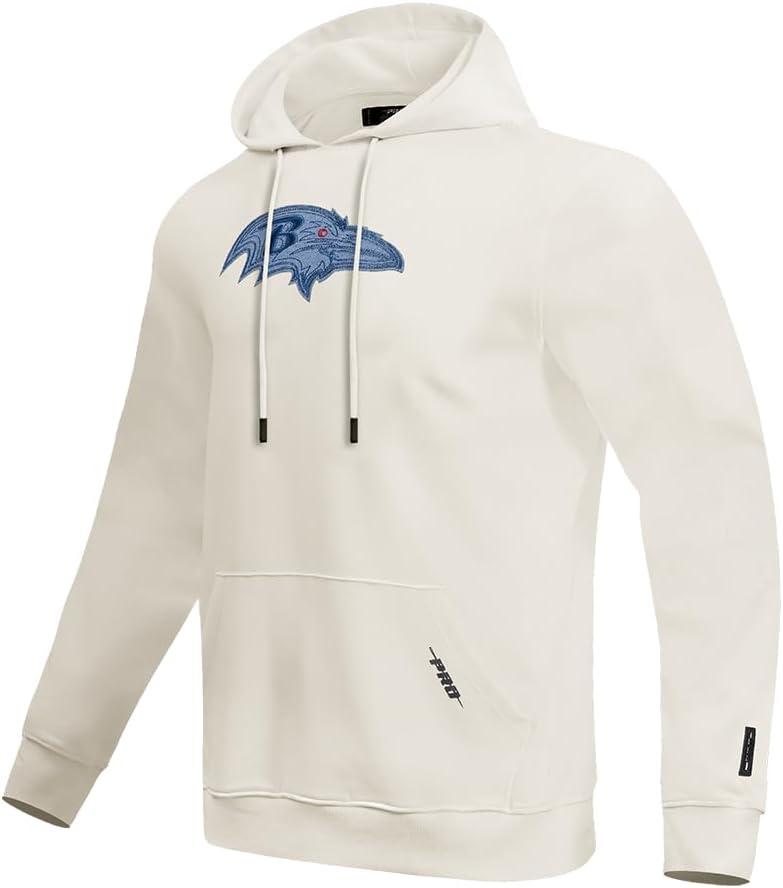 imagePro Standard Mens NFL Varsity Blues Brushed Back French Terry Pull Over HoodieLinen