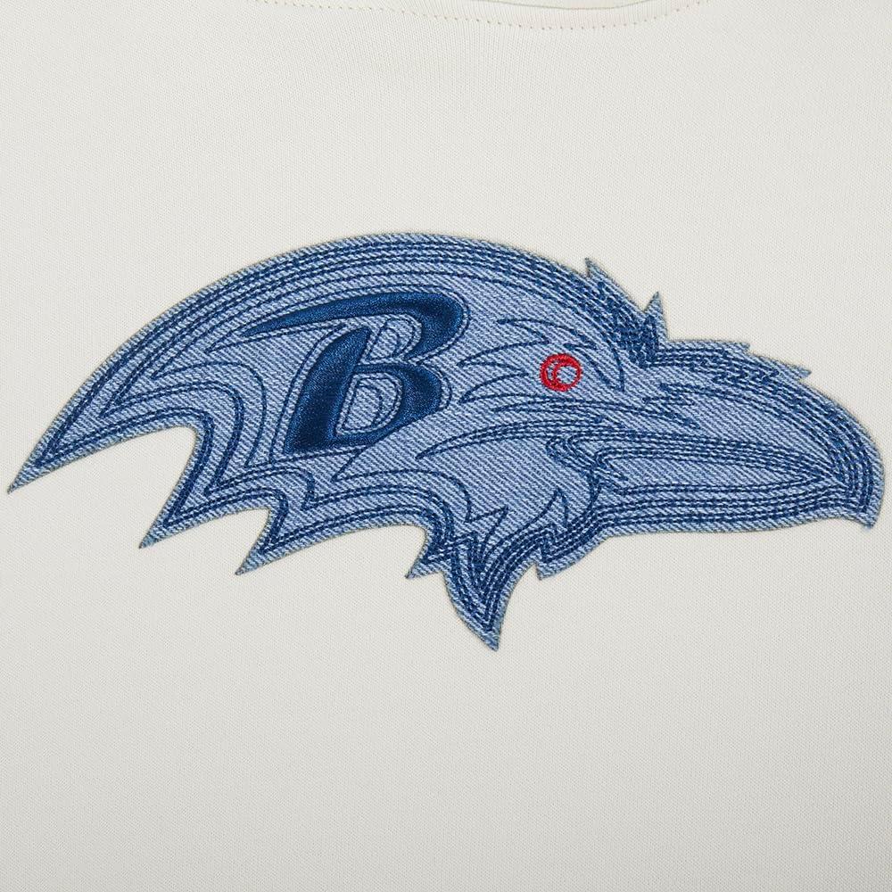 imagePro Standard Mens NFL Varsity Blues Brushed Back French Terry Pull Over HoodieLinen
