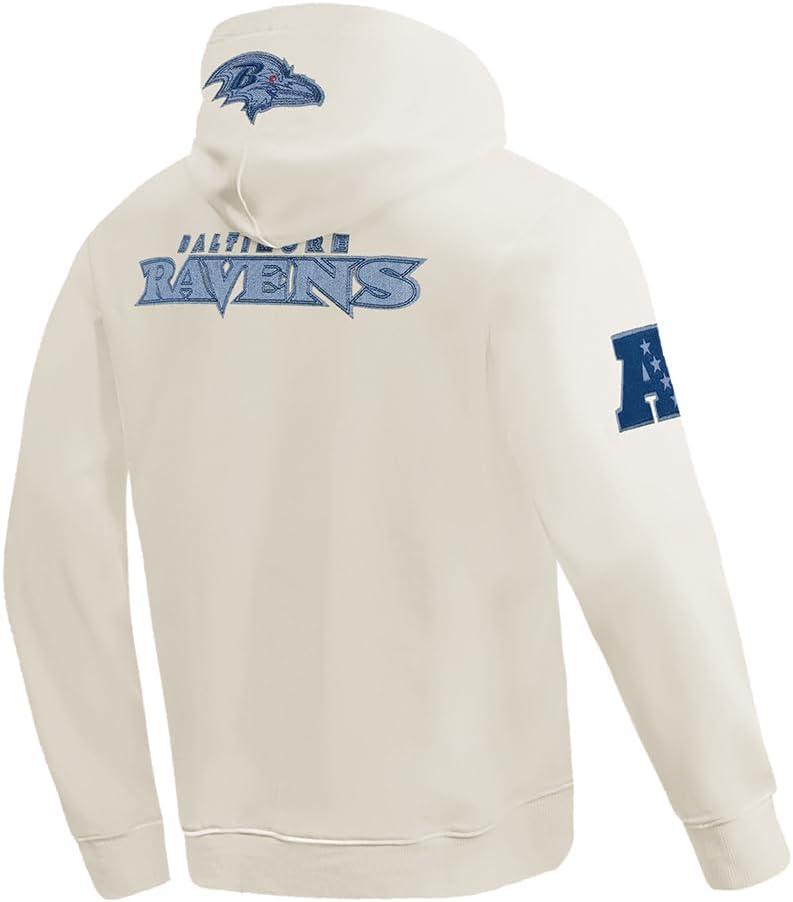 imagePro Standard Mens NFL Varsity Blues Brushed Back French Terry Pull Over HoodieLinen
