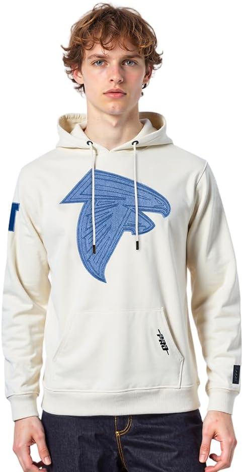 imagePro Standard Mens NFL Varsity Blues Brushed Back French Terry Pull Over HoodieLinen