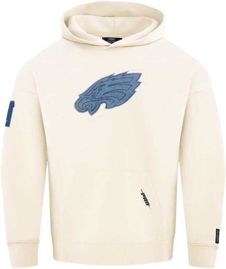 imagePro Standard Mens NFL Varsity Blues Brushed Back French Terry Pull Over HoodieLinen