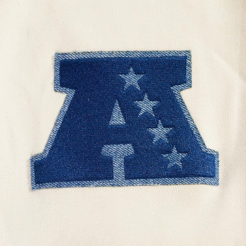 imagePro Standard Mens NFL Varsity Blues Brushed Back French Terry Pull Over HoodieLinen