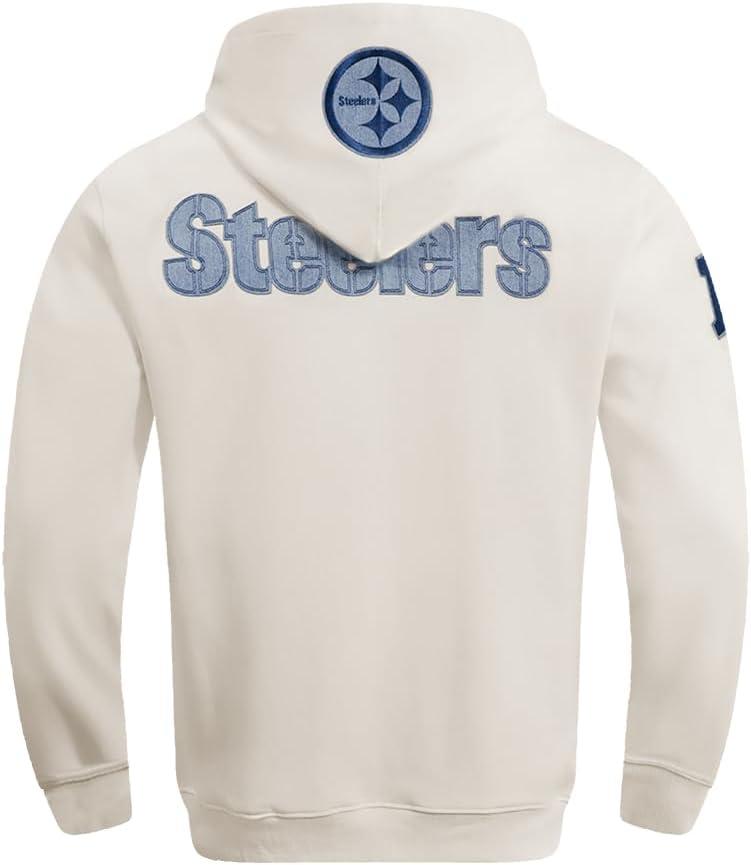 imagePro Standard Mens NFL Varsity Blues Brushed Back French Terry Pull Over HoodieLinen