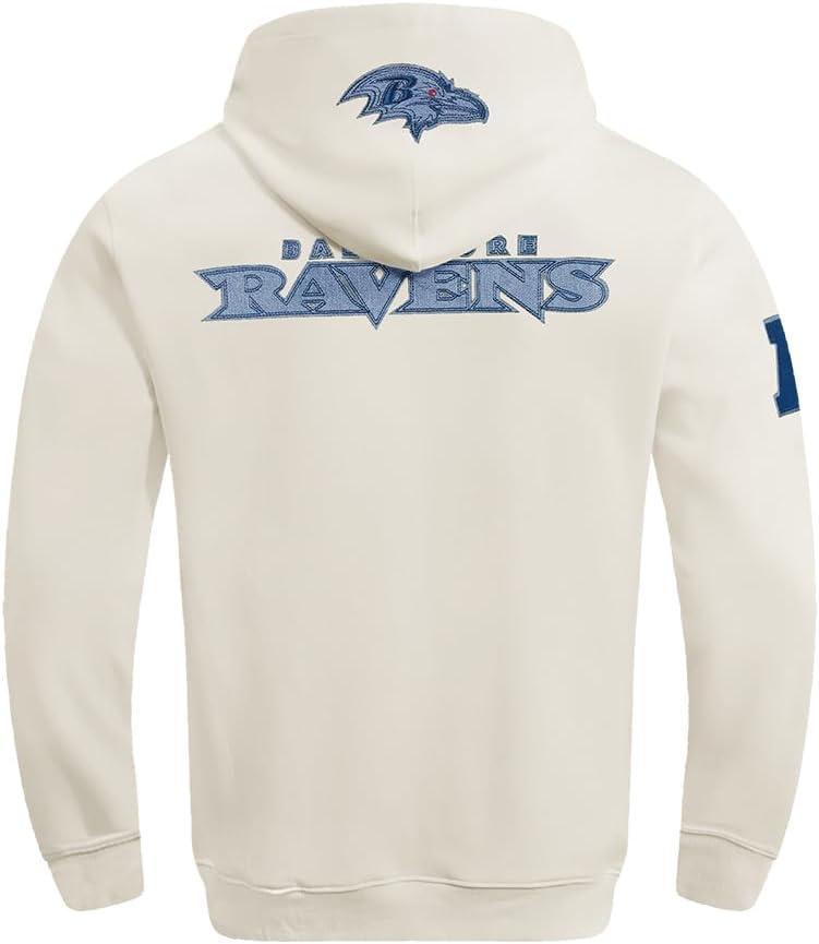 imagePro Standard Mens NFL Varsity Blues Brushed Back French Terry Pull Over HoodieLinen