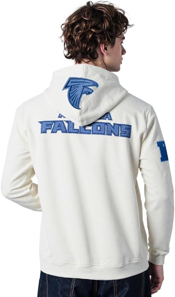 imagePro Standard Mens NFL Varsity Blues Brushed Back French Terry Pull Over HoodieLinen