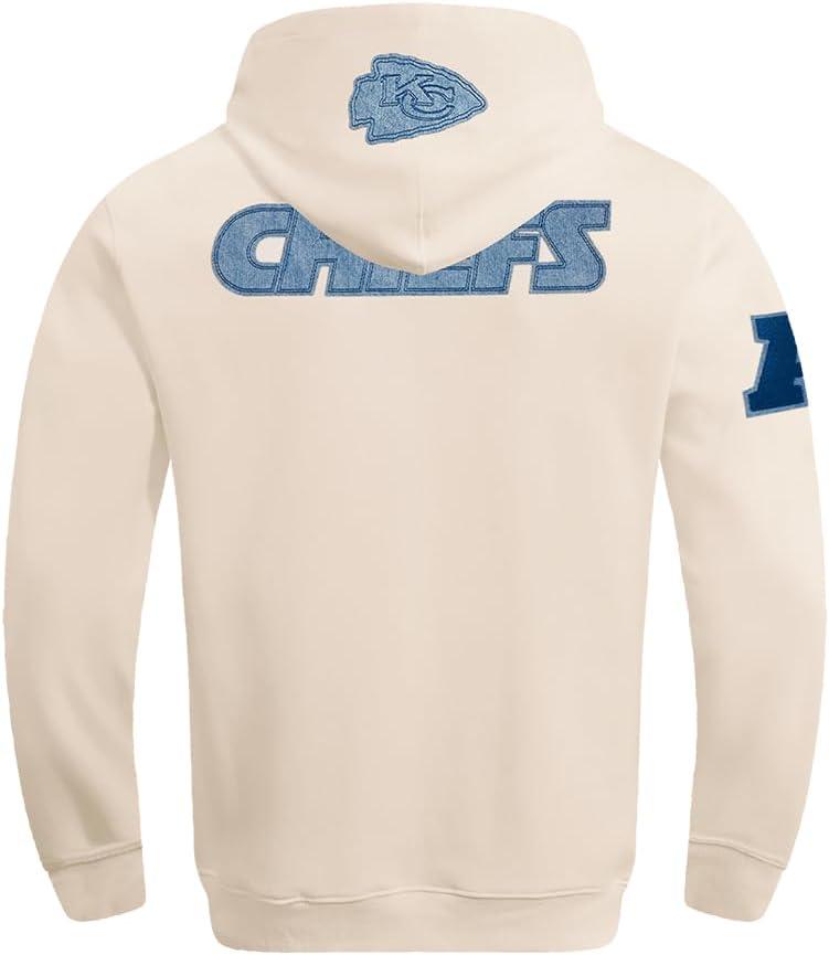 imagePro Standard Mens NFL Varsity Blues Brushed Back French Terry Pull Over HoodieLinen