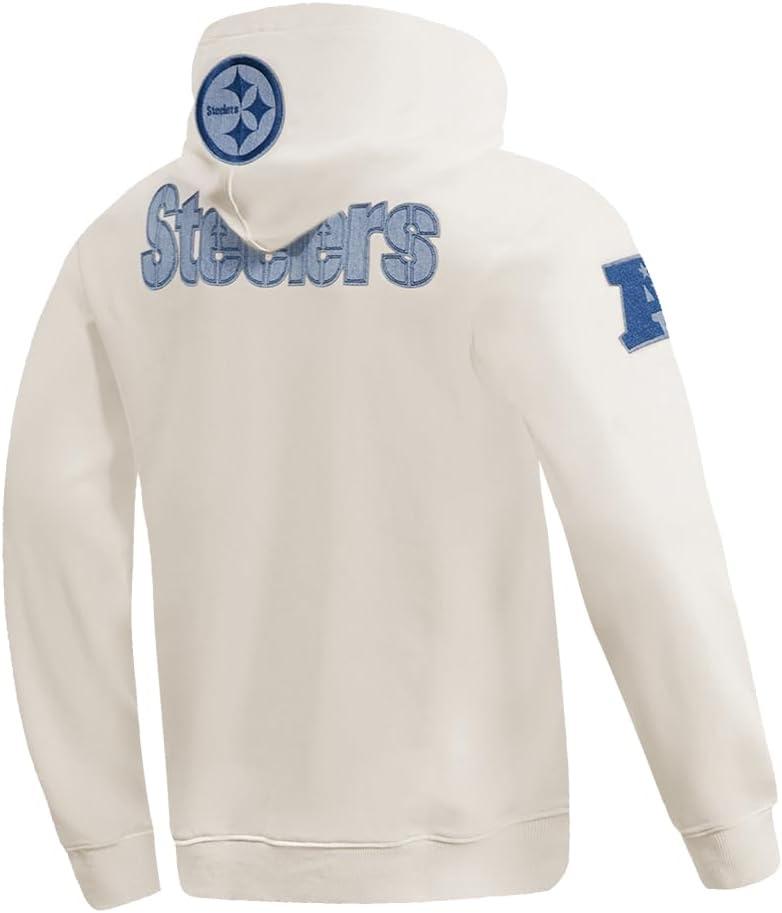 imagePro Standard Mens NFL Varsity Blues Brushed Back French Terry Pull Over HoodieLinen