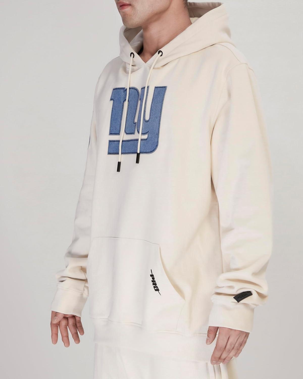 imagePro Standard Mens NFL Varsity Blues Brushed Back French Terry Pull Over HoodieLinen