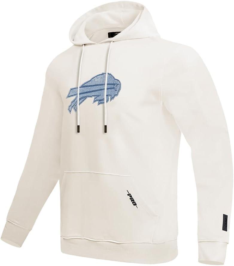 imagePro Standard Mens NFL Varsity Blues Brushed Back French Terry Pull Over HoodieLinen