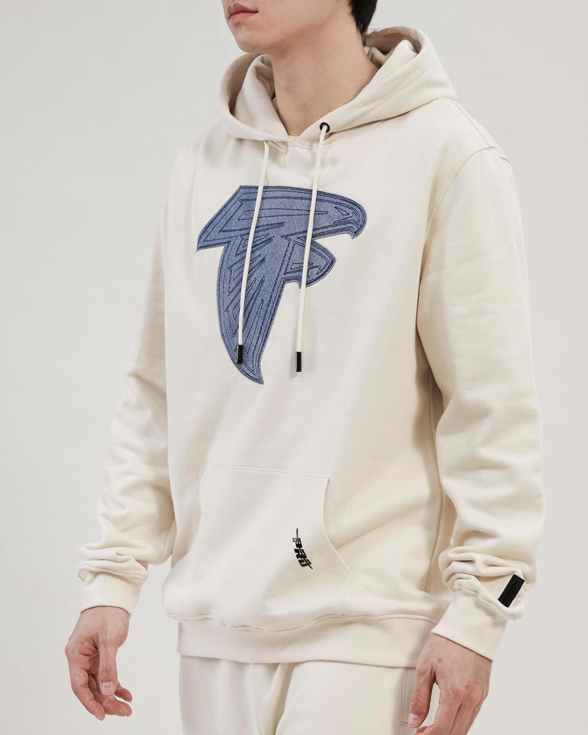 imagePro Standard Mens NFL Varsity Blues Brushed Back French Terry Pull Over HoodieLinen